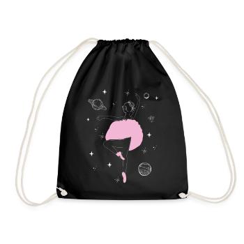 Ballet Dancer Dance Girl Ballerina - Turnbeutel - Schwarz - Vorne