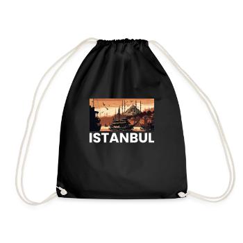 Istanbul, turkiye, turquie - Sac de sport léger - noir - Devant