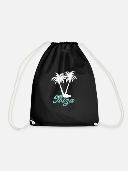 Ibiza - Drawstring Bag - black