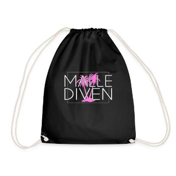 Malle Diven - Turnbeutel - Schwarz - Vorne