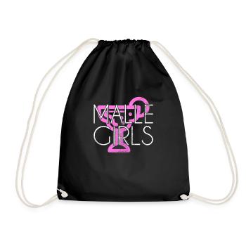 Malle girls - Drawstring Bag - black - Front