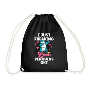 J’adore les pingouins juste ok pingouin animal mignon - Sac de sport léger - noir - Devant