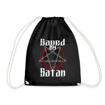 Satan Belzébuth Diable Gothique Pentagramme Mystique - Sac de sport léger - noir - Devant