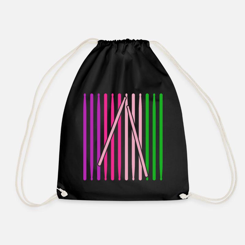 Drummers Drummers Drummers Drummers - Drawstring Bag - black