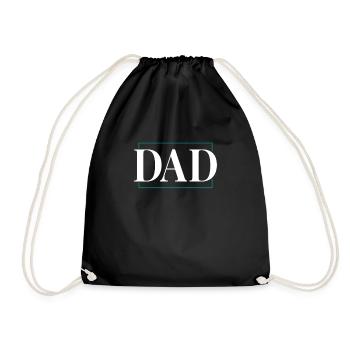 dad - Turnbeutel - Schwarz - Vorne
