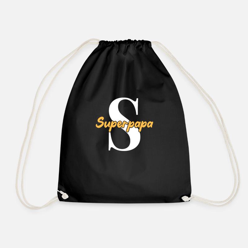 Superpapa - Turnbeutel - Schwarz