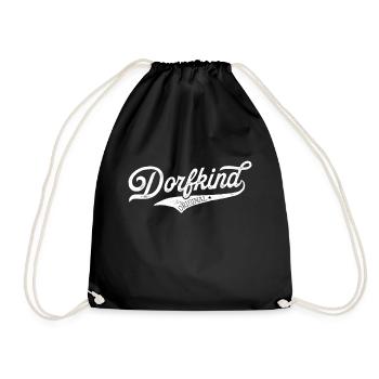 Dorfkind T-Shirt Herren Trachtenshirt Damen Tracht - Turnbeutel - Schwarz - Vorne
