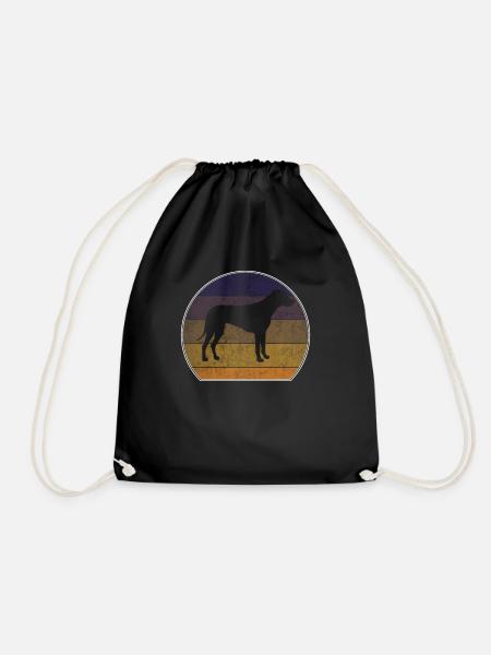 Retro Rhodesian Ridgeback Sonnenuntergang - Turnbeutel - Schwarz