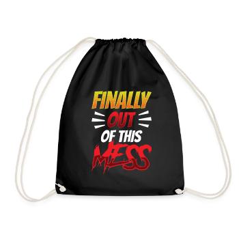 Enfin sortis du mess les retraités - Sac de sport léger - noir - Devant