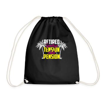 Retraité Bye Bye Tension Bonjour retraité retraité - Sac de sport léger - noir - Devant