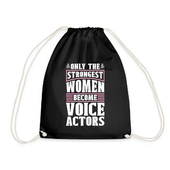 Voice Actor Only The Strongest Women Voice Art - Turnbeutel - Schwarz - Vorne