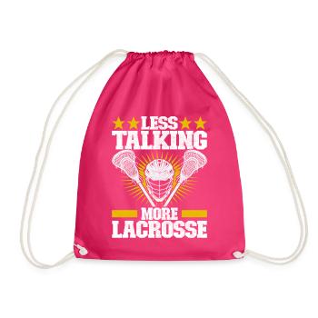 Lacrosse - Drawstring Bag - fuchsia - Front