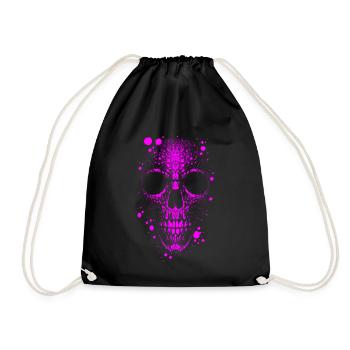 Totenkopf Skull - Turnbeutel - Schwarz - Vorne