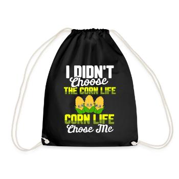 Corn Agriculture Crops Farming Farmer - Drawstring Bag - black - Front