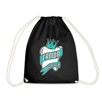 Crown Whisperer Dental Laboratory Dental Laboratory - Drawstring Bag - black - Front