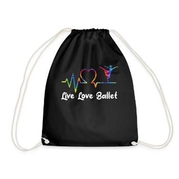 Ballet Danseuse Danse Ballerine - Sac de sport léger - noir - Devant