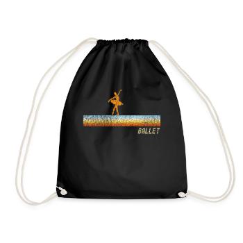 Ballet Danseuse Danse Ballerine - Sac de sport léger - noir - Devant