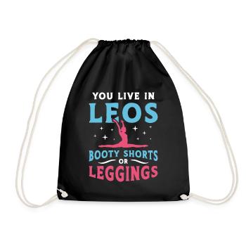 Contorsion Vous vivez dans Leos Booty Shorts Aerialist - Sac de sport léger - noir - Devant