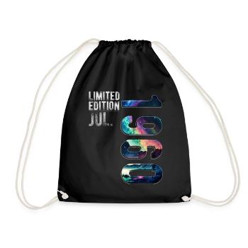 Édition limitée 1970 Juillet Anniversaire Aurores boréales - Sac de sport léger - noir - Devant