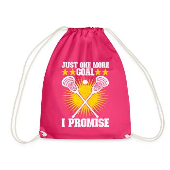 Lacrosse - Drawstring Bag - fuchsia - Front