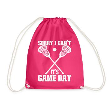 Lacrosse - Drawstring Bag - fuchsia - Front