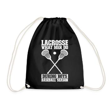 Lacrosse - Turnbeutel - Schwarz - Vorne