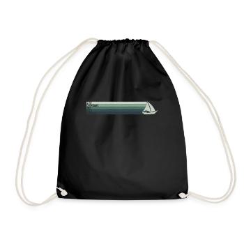 J’en ai assez de faire de la voile Voilier Skipper - Sac de sport léger - noir - Devant
