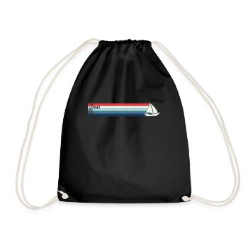 J’en ai assez de faire de la voile Voilier Skipper - Sac de sport léger - noir - Devant