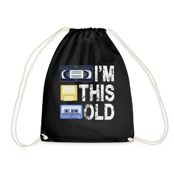 I'm This Old - Drawstring Bag - black - Front