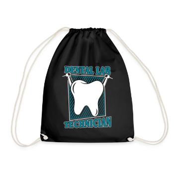 Dental Laboratory Dental Laboratory Master Dental Technician - Drawstring Bag - black - Front