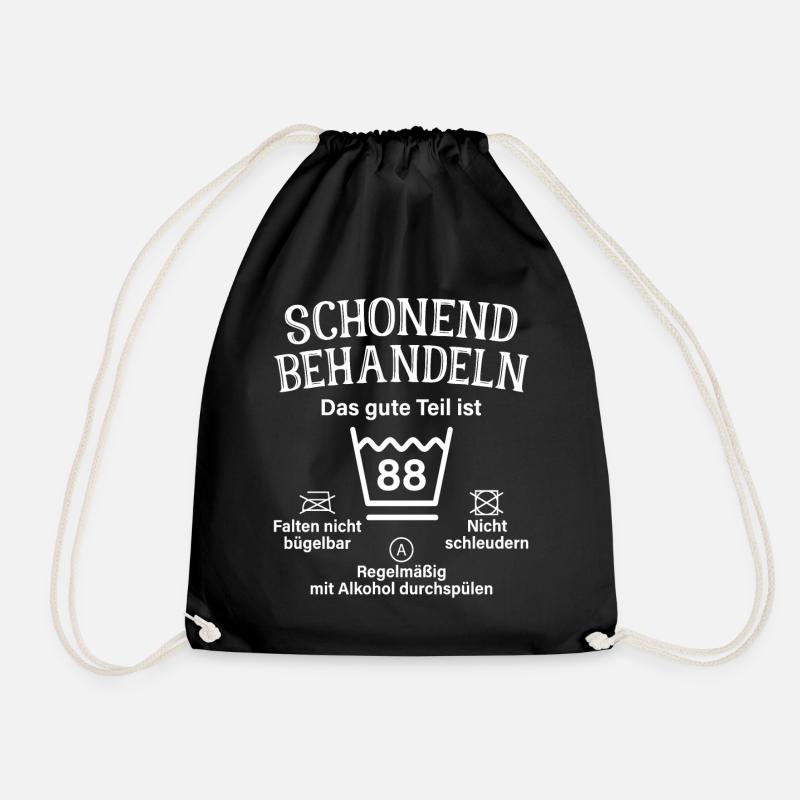 88. Geburtstag Schonend Behandeln 88 Teil Ist 88 - Turnbeutel - Schwarz