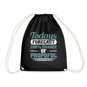 Anesthesia Anesthesia Technician Anesthesiologist - Drawstring Bag - black - Front