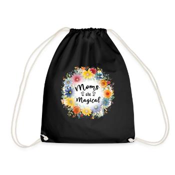 Les mamans sont magiques Fête des mères mignonnes 2024 - Sac de sport léger - noir - Devant