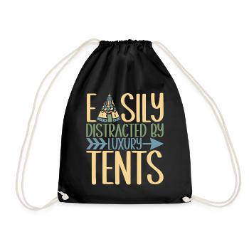 Glamping Glamper - Drawstring Bag - black - Front