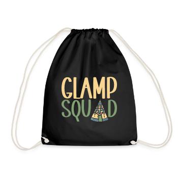Glamping Glamper - Drawstring Bag - black - Front
