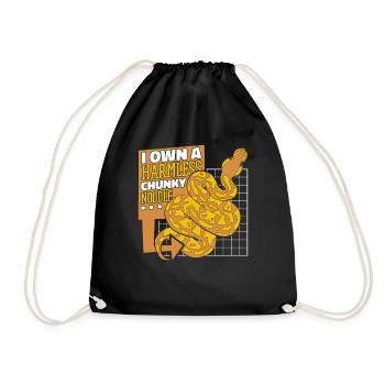 Je possède une banane de serpent de nouilles Chunky inoffensive - Sac de sport léger - noir - Devant