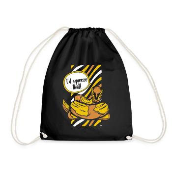 I'd Squeeze That Python Schlange Banana Ball - Turnbeutel - Schwarz - Vorne