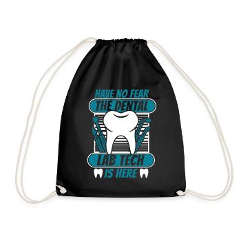 Have No Fear Dental Laboratory Dental Laboratory Dental Technician - Drawstring Bag - black - Front