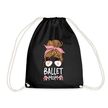 Ballet Dancer Dance Girl Ballerina - Turnbeutel - Schwarz - Vorne