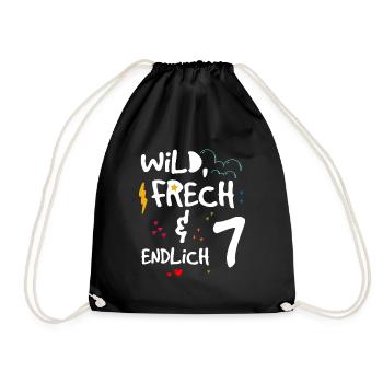 Wild Frech & endlich 7 - Turnbeutel - Schwarz - Vorne