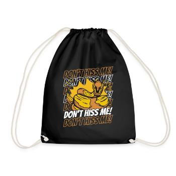 Don't Hiss Her Schuppenkriechtiere Python Banana - Turnbeutel - Schwarz - Vorne