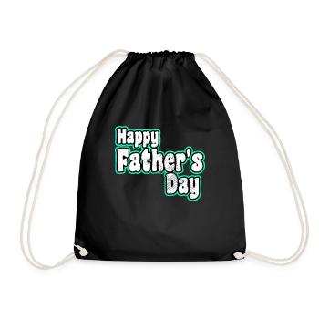Happy Father's day - Turnbeutel - Schwarz - Vorne