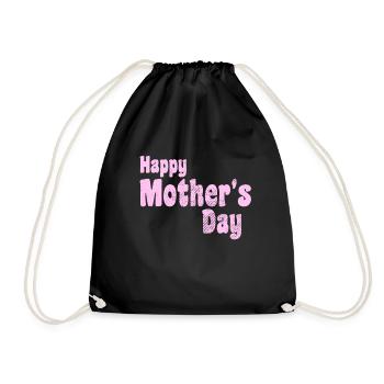 Happy Mother's day - Turnbeutel - Schwarz - Vorne