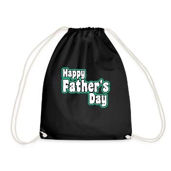 Happy Father's day - Turnbeutel - Schwarz - Vorne