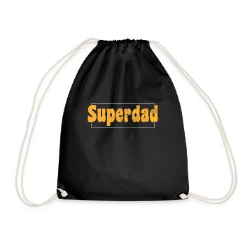 Superdad - Turnbeutel - Schwarz - Vorne