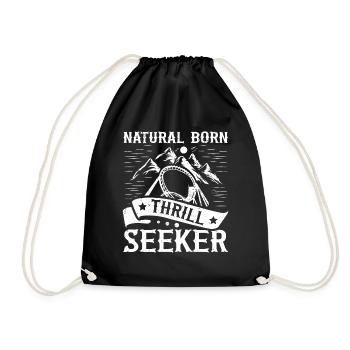 Natural Born Thrill Seeker Montagnes russes - Sac de sport léger - noir - Devant
