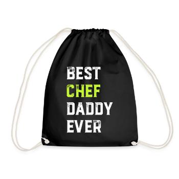 Best Chef Daddy Ever Chef Cook Daddy Best Kitchen - Turnbeutel - Schwarz - Vorne