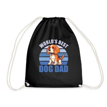 Le meilleur chien du monde papa mignon Beagle - Sac de sport léger - noir - Devant