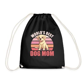 Les meilleurs chiens du monde Mama Mignon Labrador - Sac de sport léger - noir - Devant
