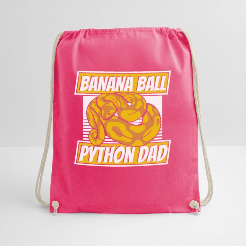 Banana Ball Python Dad Python Snake Banana Drawstring Bag